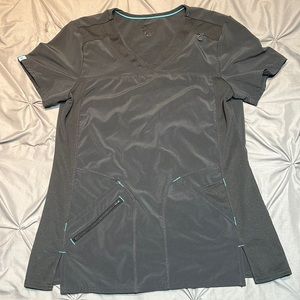 Gray scrub top size small